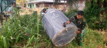 Siap Manfaatkan Air Bersih, Pembangunan Sumur Bor TMMD ke-129 Kodim 0313/KPR di Musholla Alfaizin Rampung 100 Persen