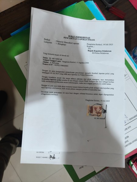 Pelapor Akui Kesalahan dan Cabut Laporan, BPN Pelalawan Tegaskan Pelayanan Tetap Profesional dan Prima
