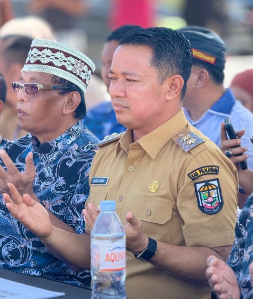 Wabup Lakukan Peletakan Batu Pertama Pembangunan Masjid Al-Hj. Halimah