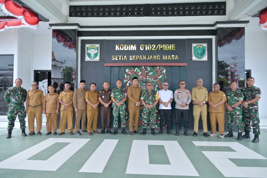 Kunker Tim Wasev TMMD Ke-129 Disambut Hangat Forkopimda Kabupaten Pidie