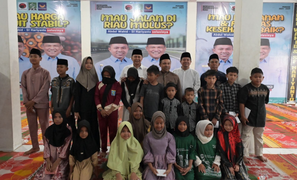 Resmikan Posko Pemenangan di Ujung Batu, Abdul Wahid Dapat Dukungan Tokoh Rohul