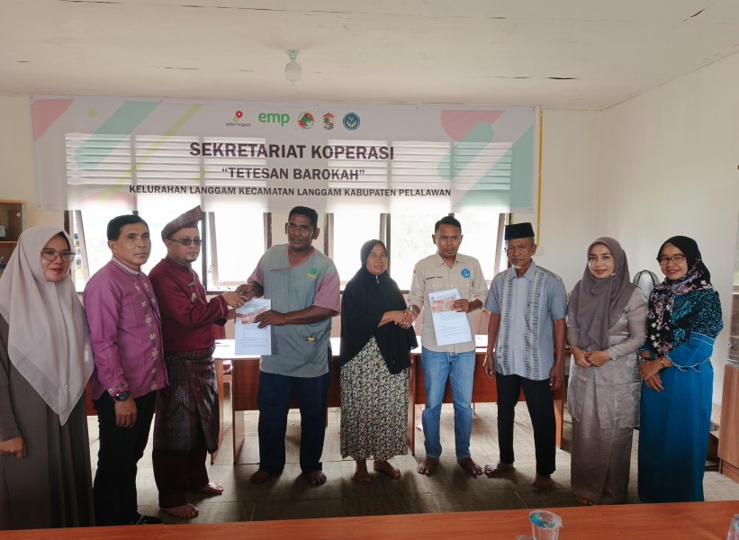 Dirikan Koperasi Tetesan Barokah, Camat Maskandar S. Pt Sebut Solusi Bantu Pelaku UMKM di Kelurahan Langgam