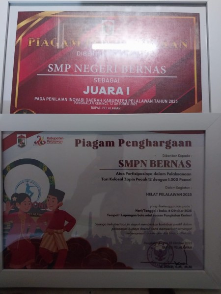 SMPN Bernas Pertahankan Gelar Juara Inovasi Tiga Tahun Berturut-turut.
