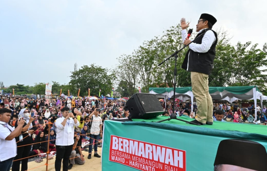 Kampanye di Kampar, Cak Imin Ungkap Abdul Wahid Sosok yang Dapat Merubah Riau