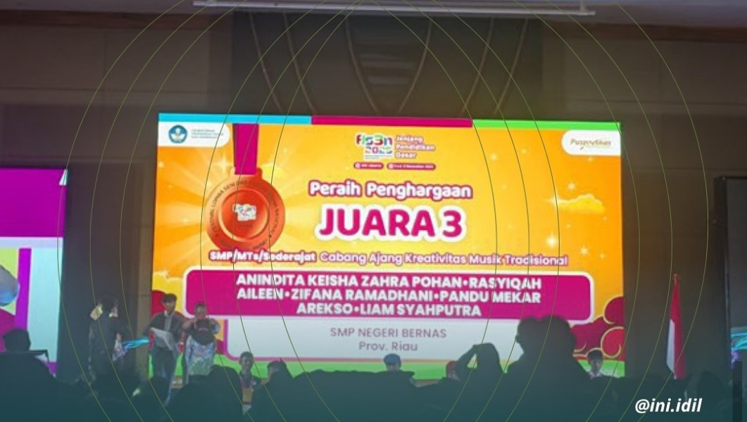 Wakili Riau di Tingkat Nasional, SMPN Bernas Raih Perunggu