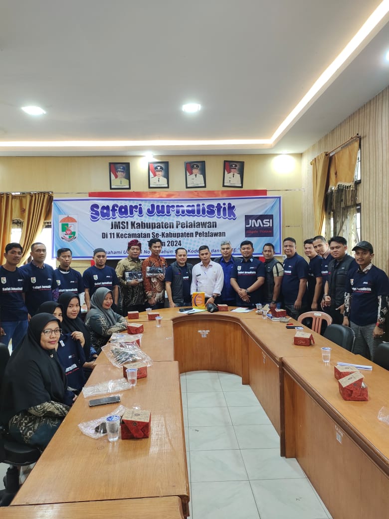 JMSI Kabupaten Pelalawan Gelar Safari Jurnalistik di Kecamatan Pangkalan Kerinci