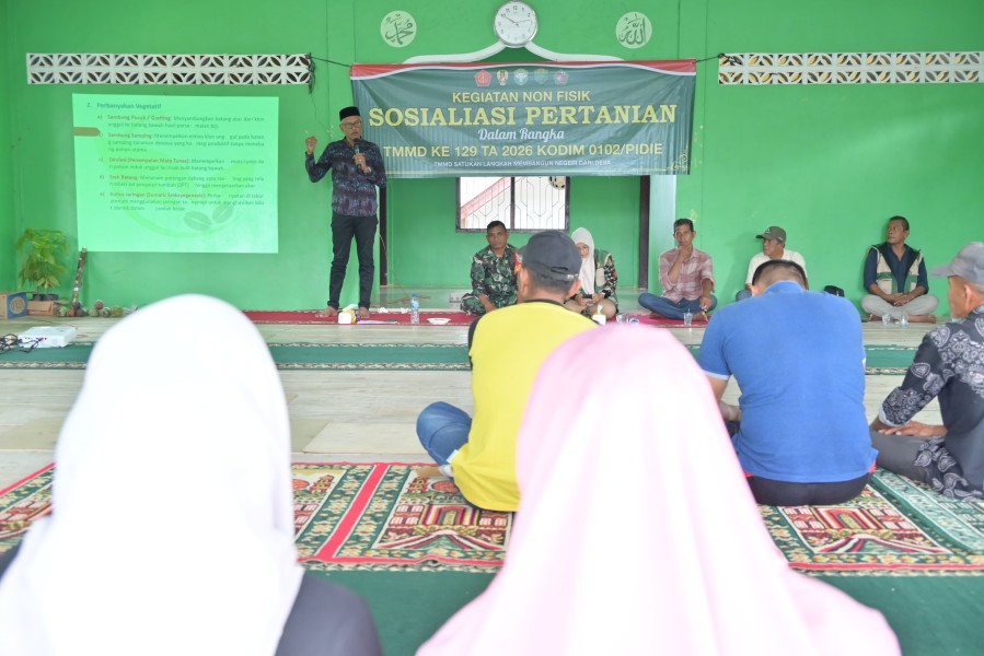 Bukan Sekadar Bangun Jalan, TMMD ke-129 Bekali Petani Lhok Panah dengan Ilmu Tingkatkan Hasil Pertanian