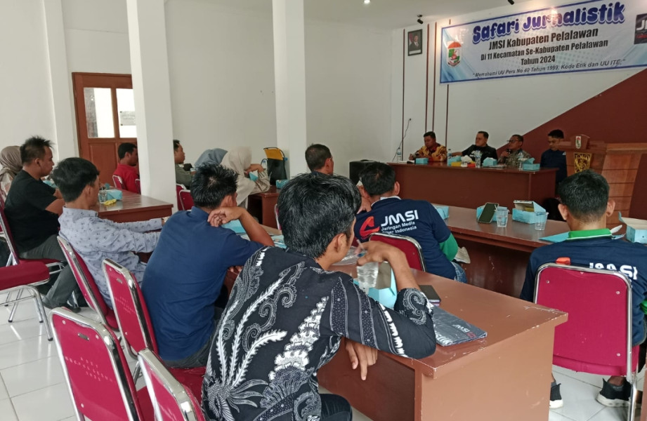Buka Wawasan Aparatur Desa, JMSI Pelalawan Gelar Safari Jurnalistik di Pangkalan Lesung
